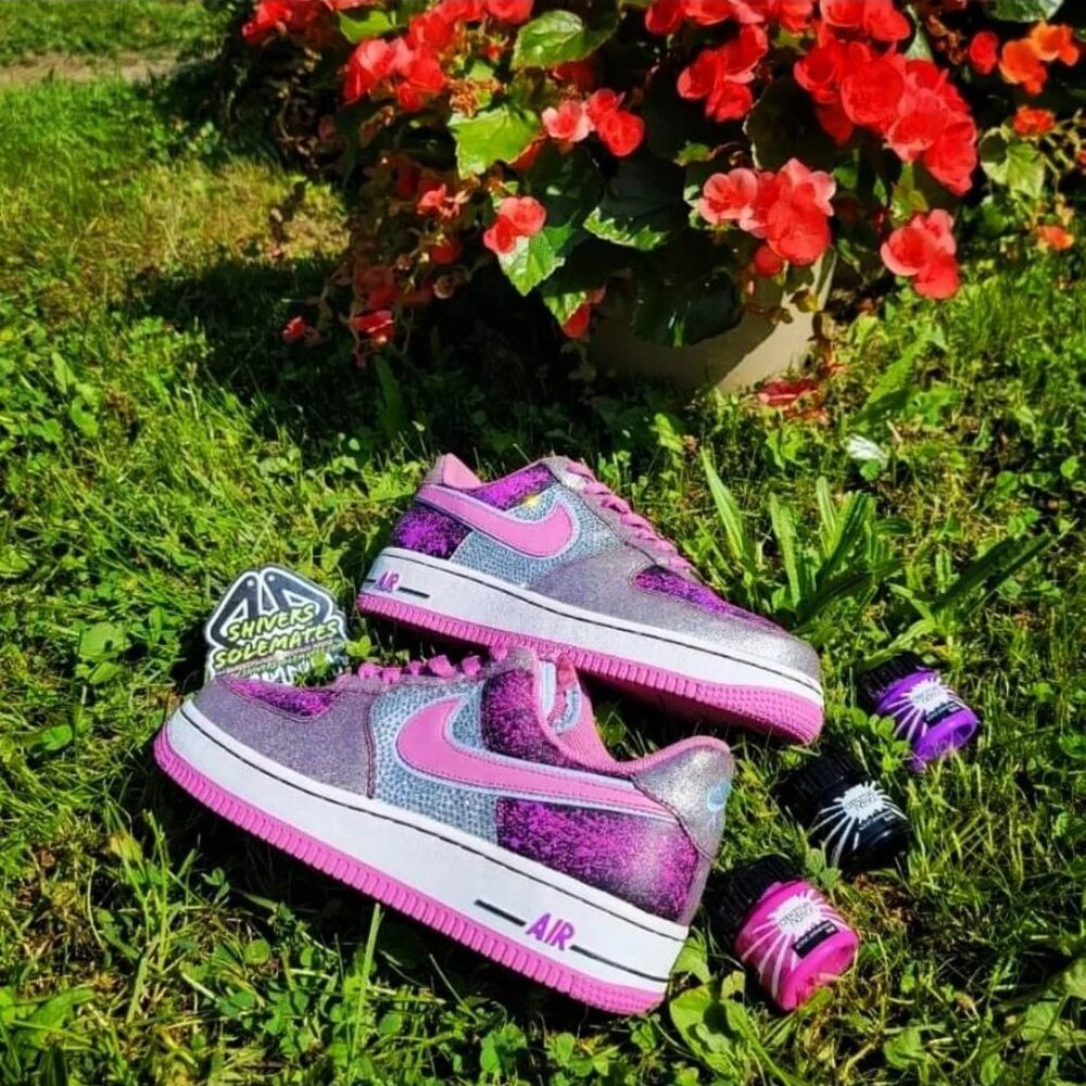 Custom Bling Splatter | Retro Nike AF1 | Low - Picture 4 of 9